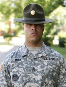 Staff Sergeant Sergio Mesa, Bravo Company drill sergeant.