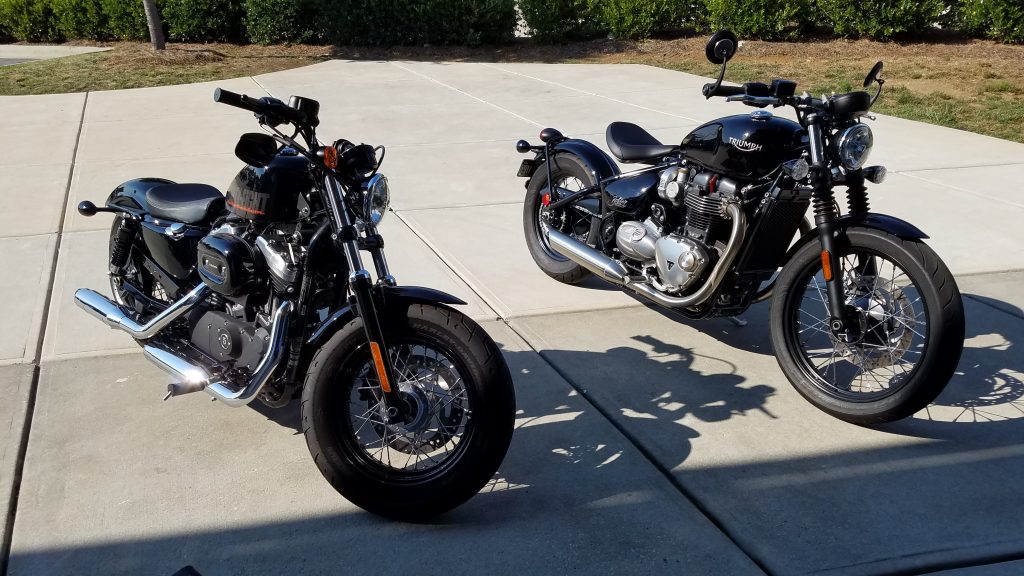 Harley Sportster Or Triumph Bobber Mad Ogre